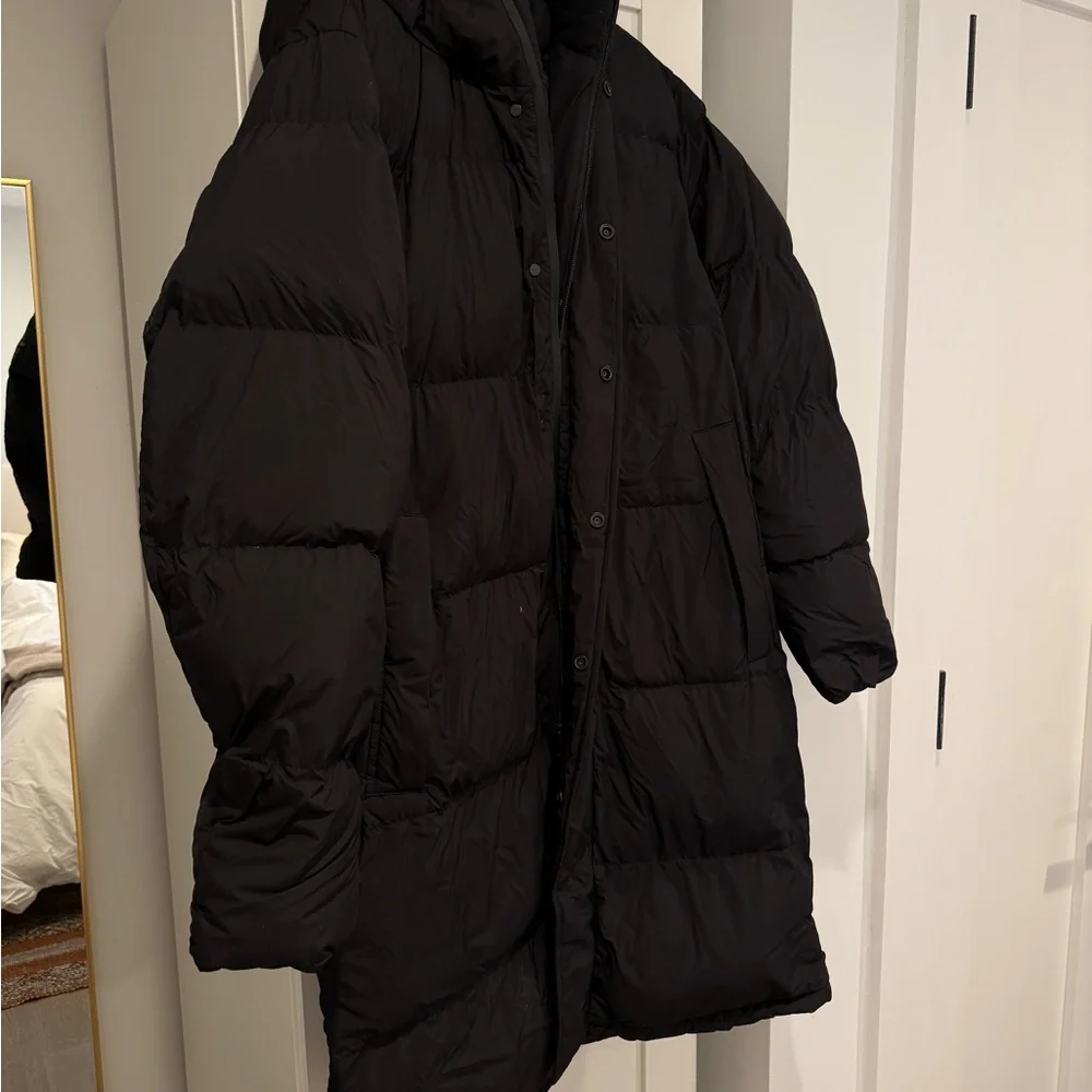 Men’s Mango Black Puffer Coat - Picture 2 of 7
